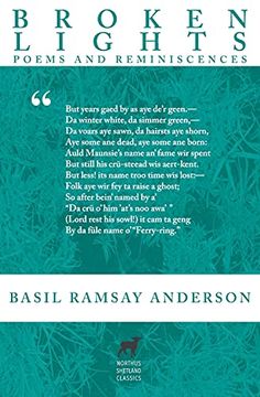 portada Broken Lights: Poems and Reminiscences of the Late Basil Ramsay Anderson (2) (Northus Shetland Classics) (en Inglés)