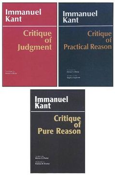 portada Three Critiques, 3-Volume Set: Vol. 1: Critique of Pure Reason; Vol. 2: Critique of Practical Reason; Vol. 3- Critique of Judgment: With Critique of Practical Reason (Kant's Three Critiques) (en Inglés)