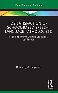 portada Job Satisfaction of School-Based Speech-Language Pathologists (Routledge Research in Special Educational Needs) (in English)