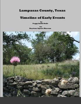 portada Lampasas County, Texas: Timeline of Early Events (en Inglés)