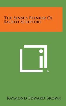 portada The Sensus Plenior of Sacred Scripture