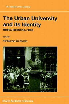 portada the urban university and its identity: roots, location, roles (en Inglés)