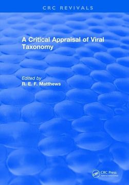 portada A Critical Appraisal of Viral Taxonomy (in English)