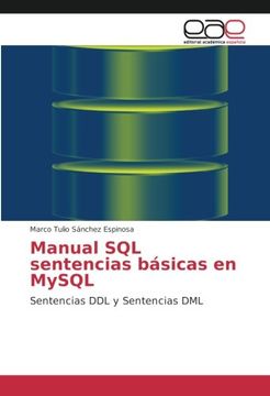 portada Manual SQL sentencias básicas en MySQL: Sentencias DDL y Sentencias DML