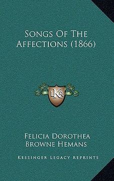 portada songs of the affections (1866) (en Inglés)