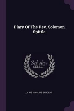 portada Diary Of The Rev. Solomon Spittle