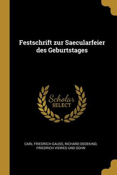 portada Festschrift zur Saecularfeier des Geburtstages 