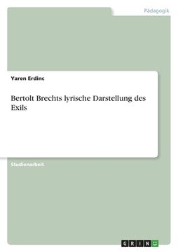 portada Bertolt Brechts lyrische Darstellung des Exils 