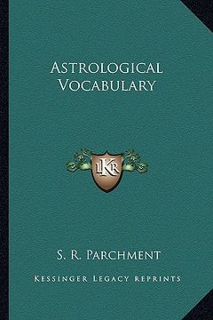 portada astrological vocabulary (en Inglés)