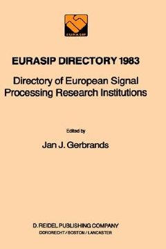 portada eurasip directory 1983: directory of european signal processing research institutions