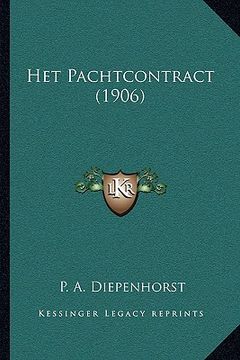 portada Het Pachtcontract (1906)