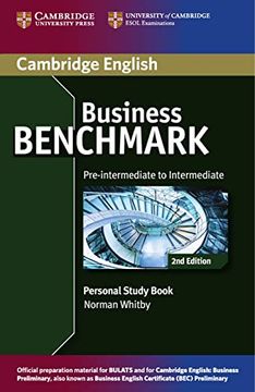 portada Business Benchmark 2nd Edition: Personal Study Book bec & Bulats (en Inglés)