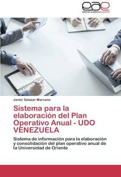 portada Sistema para la elaboración del Plan Operativo Anual - UDO VENEZUELA