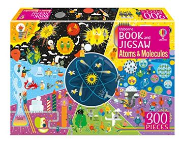portada Usborne Book and Jigsaw Atoms and Molecules (in English)