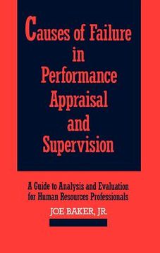 portada causes of failure in performance appraisal and supervision: a guide to analysis and evaluation for human resources professionals