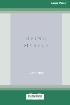 portada Being Myself (Large Print 16 Pt Edition) (en Inglés)