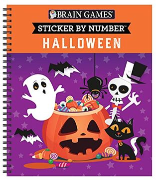 portada Brain Games - Sticker by Number: Halloween (in English)