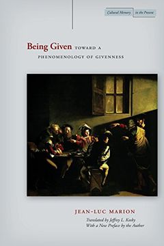 portada Being Given: Toward a Phenomenology of Givenness (Cultural Memory in the Present) (en Inglés)