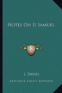 portada notes on ii samuel (en Inglés)