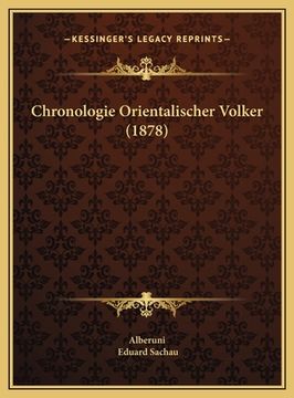 portada Chronologie Orientalischer Volker (1878) (in German)