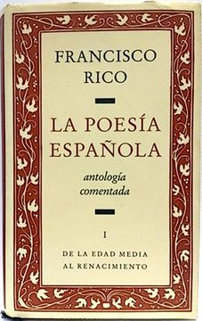 portada La Poesía Española i. De la Edad Media al Renacimiento