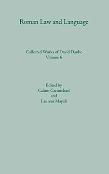 portada Roman law and Language (Collected Works of David Daube) (en Inglés)