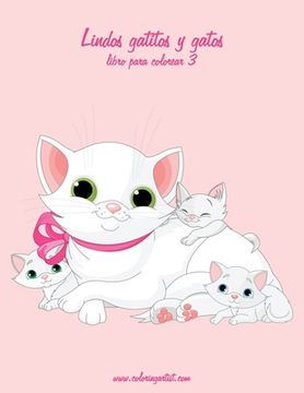 portada Lindos gatitos y gatos libro para colorear 3