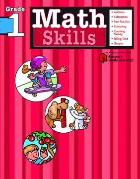 portada Math Skills: Grade 1 (Flash Kids Harcourt Family Learning) (en Inglés)