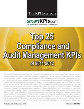 portada Top 25 Compliance and Audit Management KPIs of 2011-2012 (en Inglés)