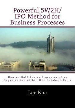 portada Powerful 5W2H/IPO Method for Business Pocesses: How to hold entire processes of an organization within one database table? (en Inglés)