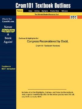 portada studyguide for congress reconsidered by dodd & oppenheimer, isbn 9781568024875