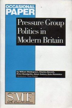 portada Pressure Group Politics in Modern Britain (Occasional Paper) (en Inglés)