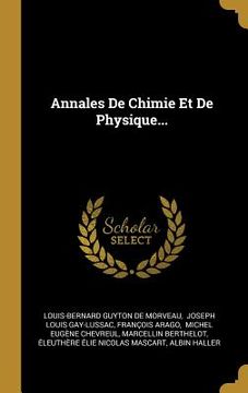 portada Annales De Chimie Et De Physique... (en Francés)