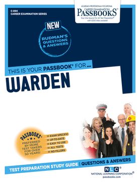 portada Warden (C-894): Passbooks Study Guide Volume 894 (en Inglés)