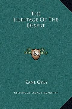 portada the heritage of the desert (en Inglés)