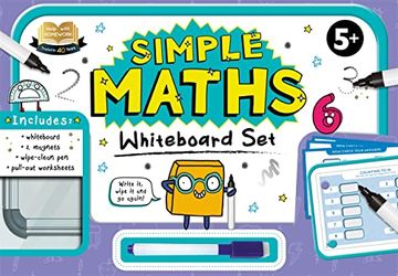 portada 5+ Simple Maths (Help With Homework Book and Whiteboard Set) 
