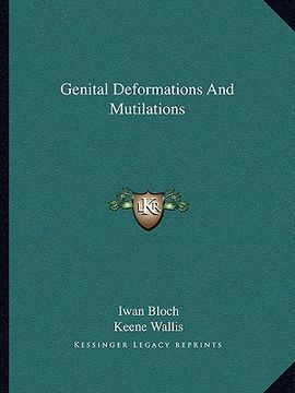portada genital deformations and mutilations (en Inglés)