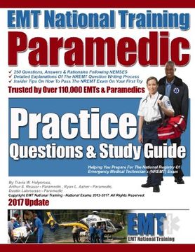portada EMT National Training Paramedic Practice Questions & Study Guide (en Inglés)