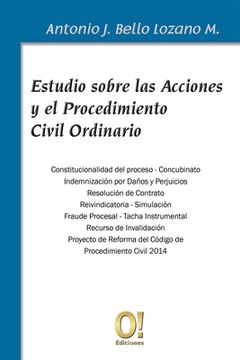 portada Estudio sobre las Acciones y el Procedimiento Civil Ordinario