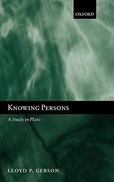 portada Knowing Persons: A Study in Plato (in English)
