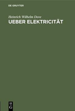 portada Ueber Elektricität (en Alemán)