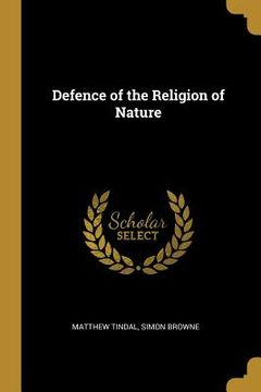 portada Defence of the Religion of Nature