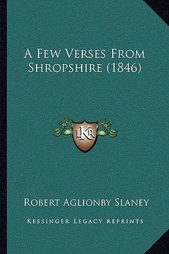 portada a few verses from shropshire (1846)