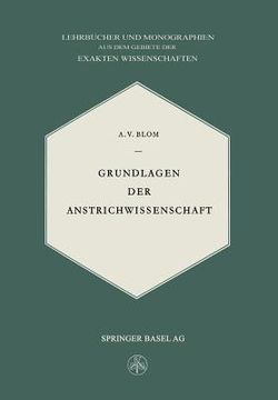 portada Grundlagen Der Anstrichwissenschaft (en Alemán)