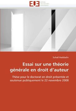 portada Essai Sur Une Theorie Generale En Droit D'Auteur