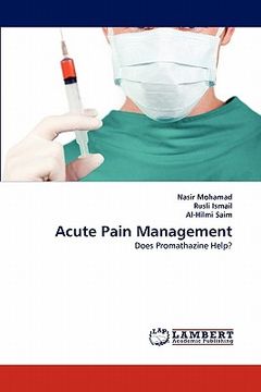 portada acute pain management (en Inglés)