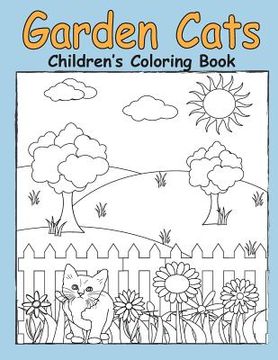portada Garden Cats Children's Coloring Book (en Inglés)