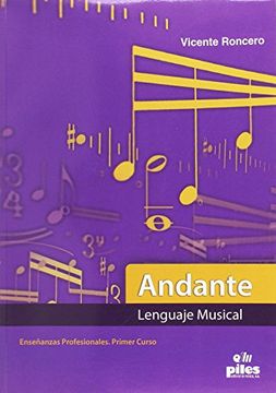 portada Andante Lenguaje Musical Enseñanzas Profesionales Primer Curso
