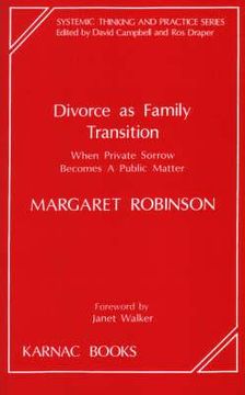 portada divorce as family transition (en Inglés)