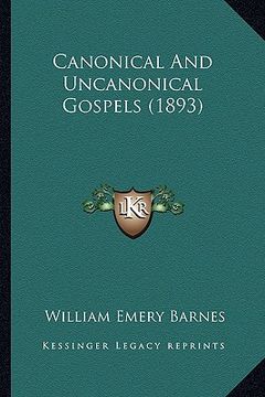 portada canonical and uncanonical gospels (1893) (en Inglés)